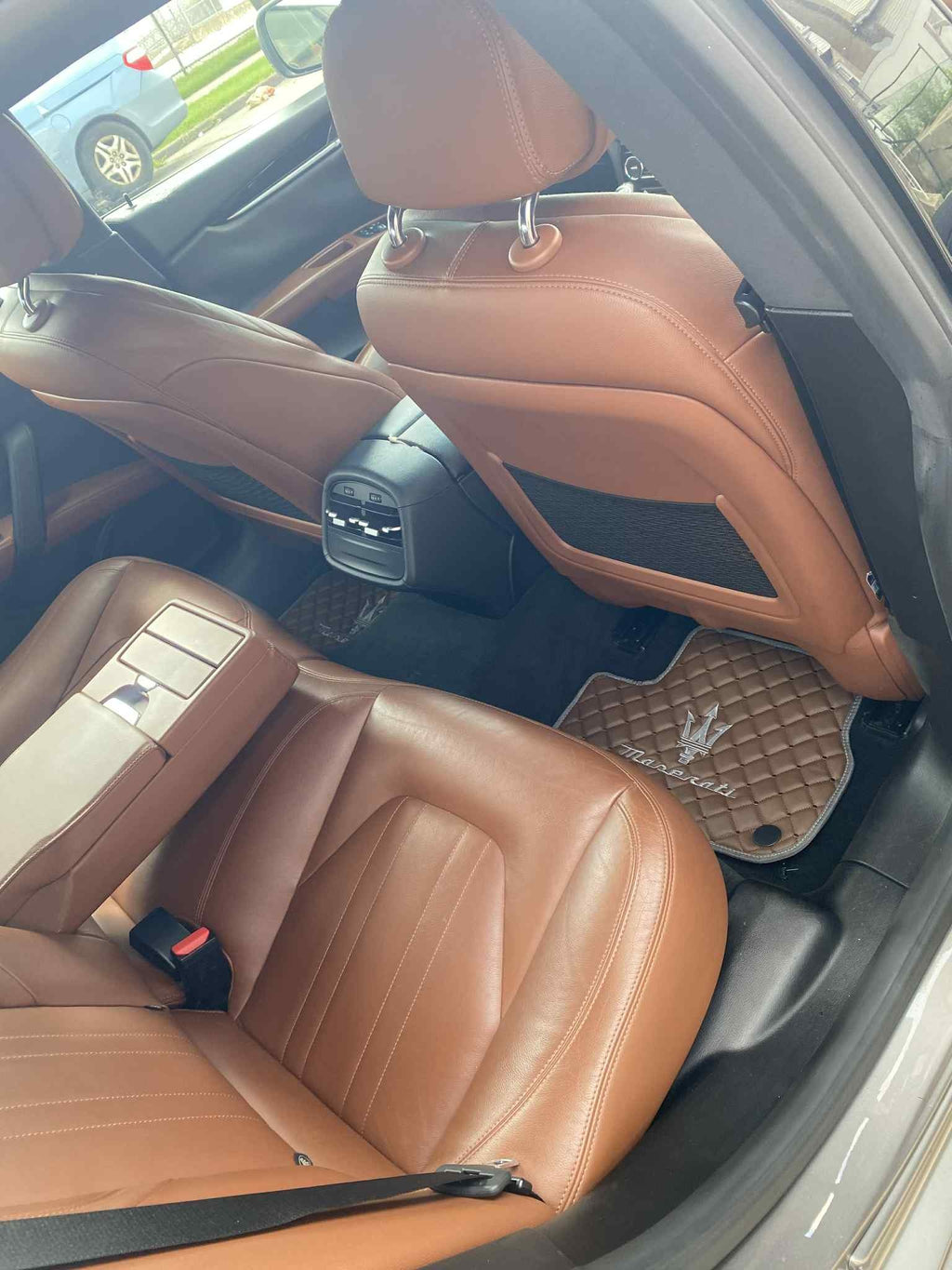 Maserati Luxury Custom Car Mats – Tailored Fit, Quilted Faux Leather & Custom Logo Embroidery