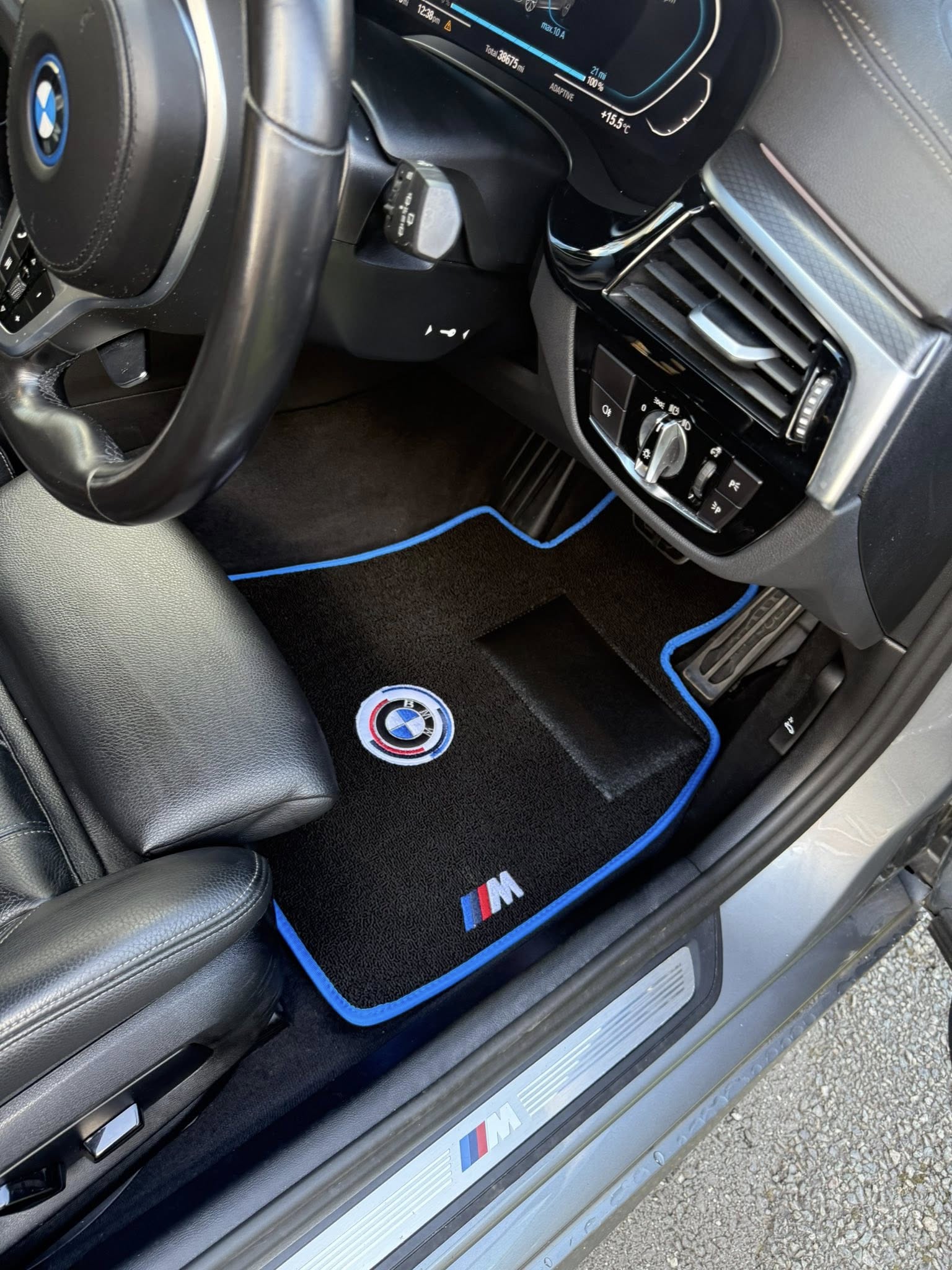BMW Luxury Custom Car Mats – Tailored Fit, Quilted Faux Leather & Custom Logo Embroidery
