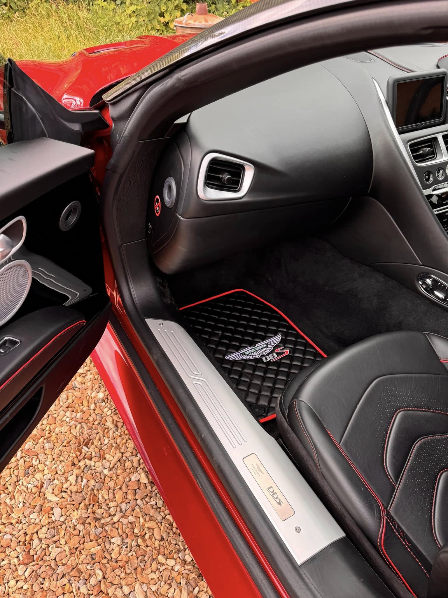 Aston Martin Luxury Custom Car Mats – Tailored Fit, Quilted Faux Leather & Custom Logo Embroidery