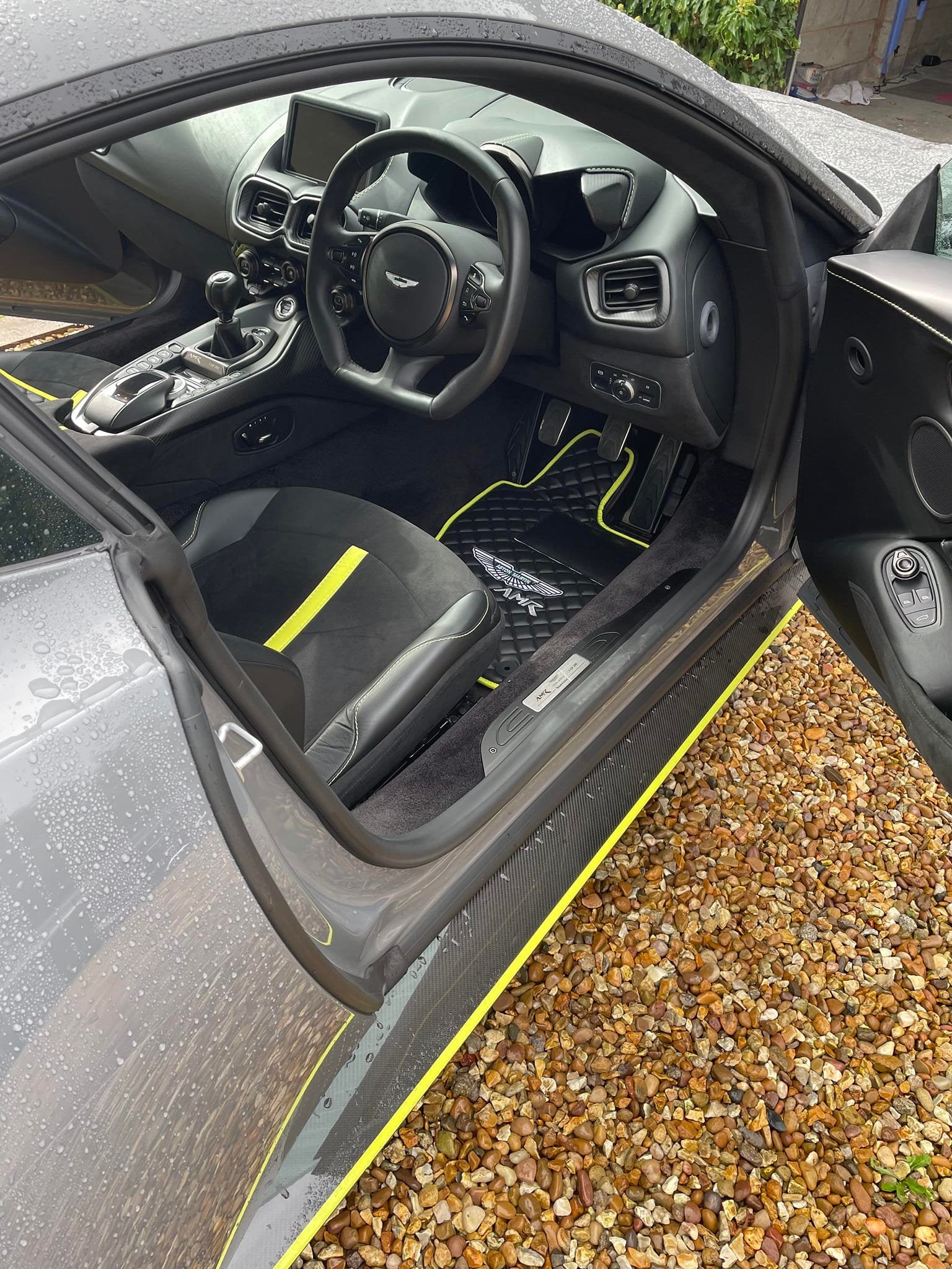 Aston Martin Luxury Custom Car Mats – Tailored Fit, Quilted Faux Leather & Custom Logo Embroidery