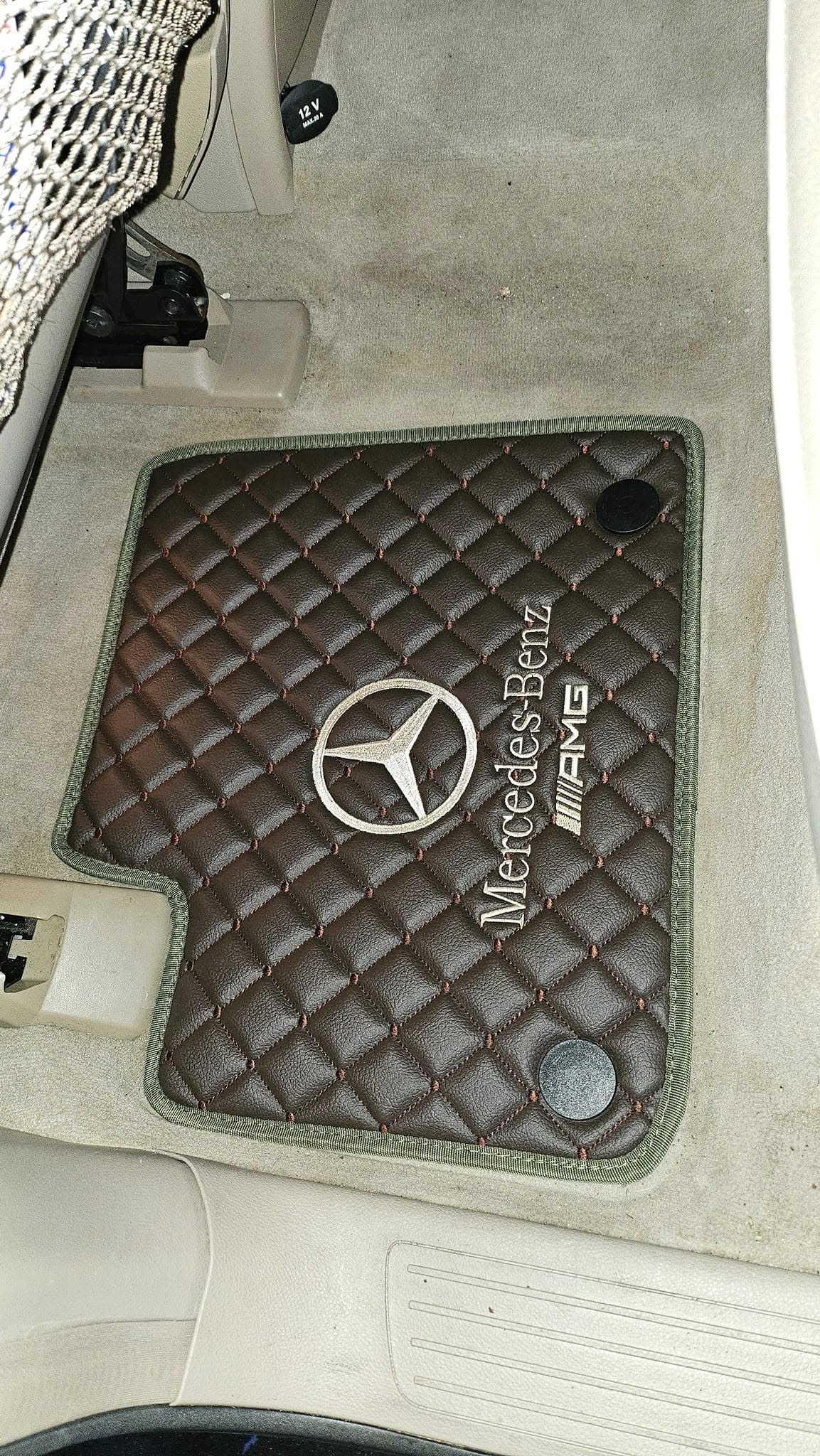 Mercedes Luxury Custom Car Mats – Tailored Fit, Quilted Faux Leather & Custom Logo Embroidery