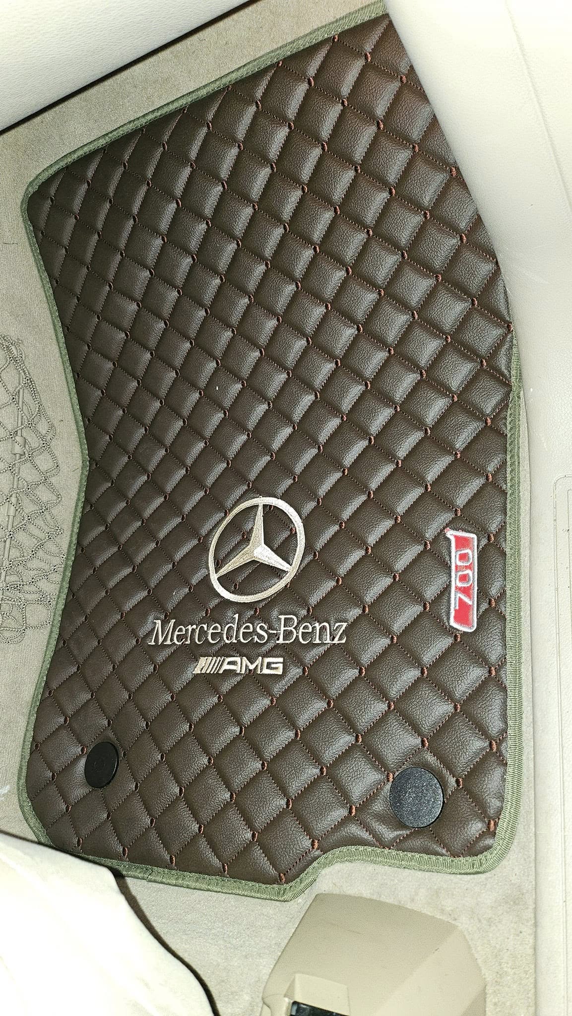 Mercedes Luxury Custom Car Mats – Tailored Fit, Quilted Faux Leather & Custom Logo Embroidery