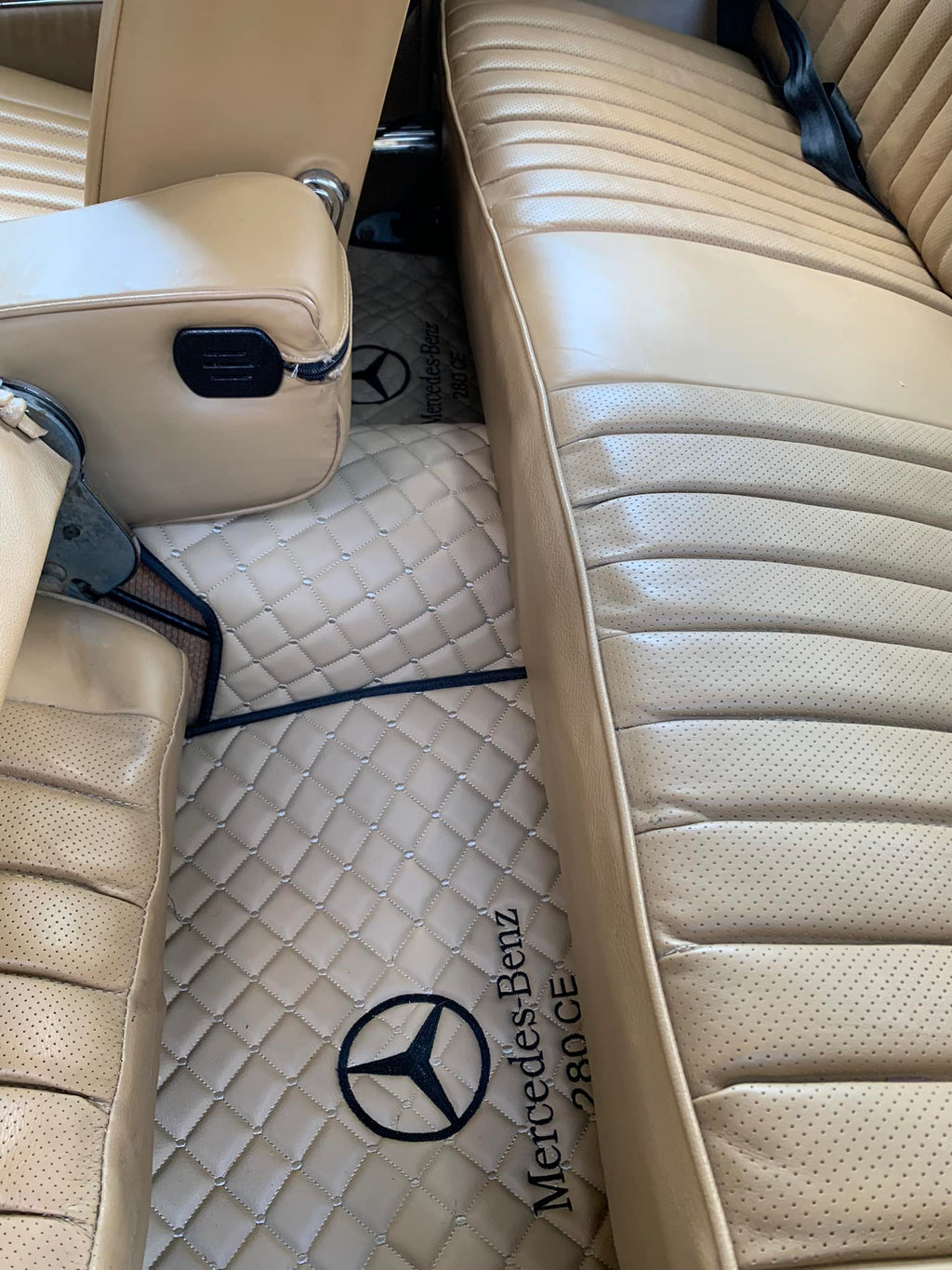 Mercedes Luxury Custom Car Mats – Tailored Fit, Quilted Faux Leather & Custom Logo Embroidery