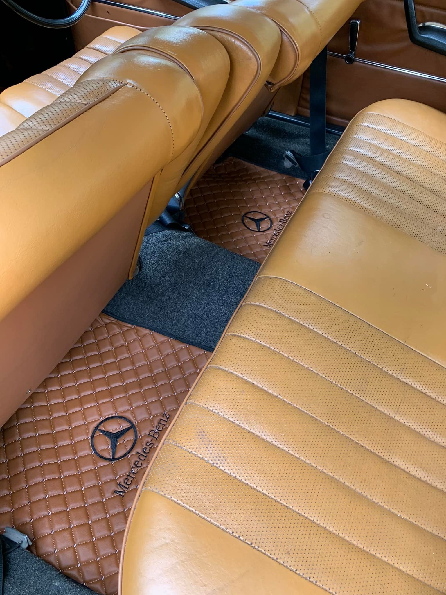 Mercedes Luxury Custom Car Mats – Tailored Fit, Quilted Faux Leather & Custom Logo Embroidery