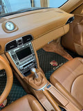 Porsche Luxury Custom Car Mats – Tailored Fit, Quilted Faux Leather & Custom Logo Embroidery
