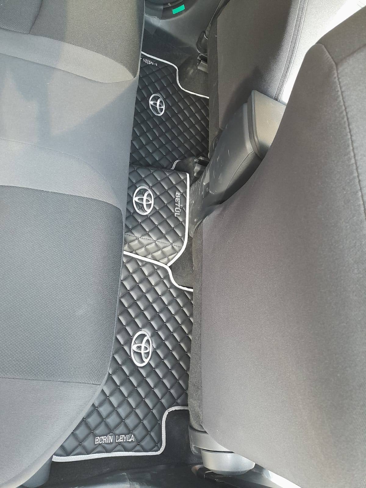 Toyota / Lexus Luxury Custom Car Mats – Tailored Fit, Quilted Faux Leather & Custom Logo Embroidery